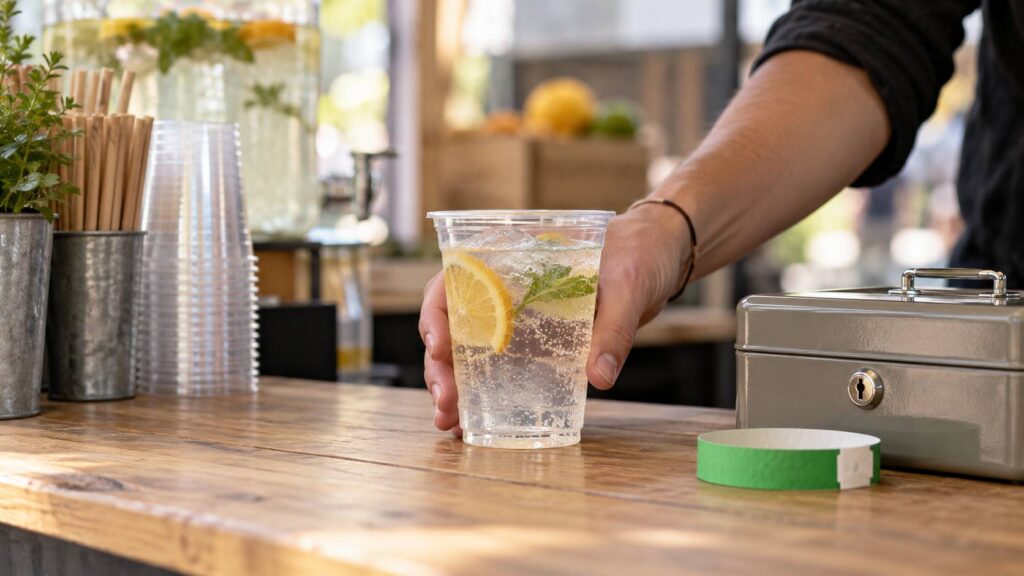 Illustration de détail sur le sujet : Buvette sans alcool : ce qui reste soumis à autorisation
