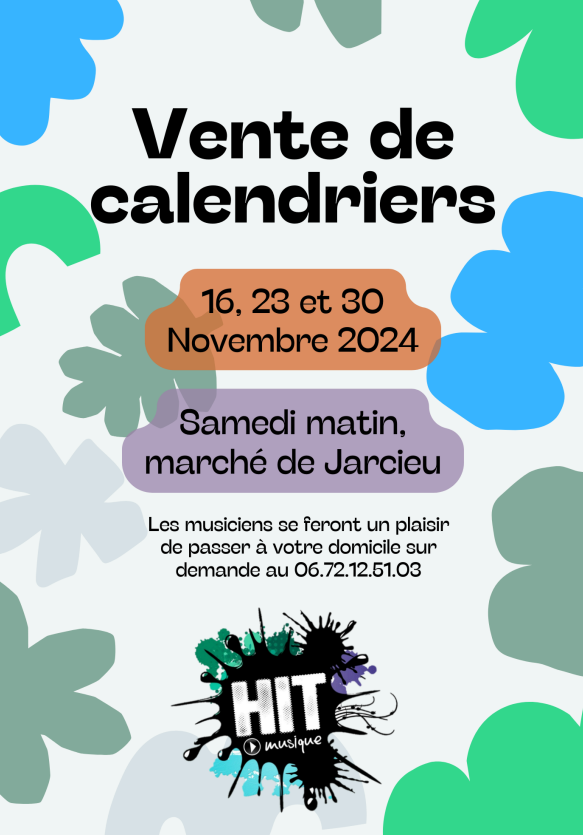 Vente des calendriers @ Marché à Jarcieu